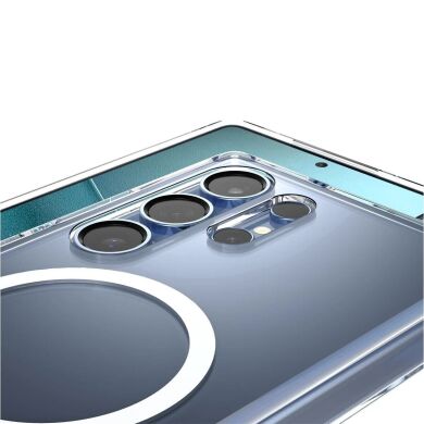 Чохол з підставкою Spigen Ultra Hybrid S (MagFit) для Samsung Galaxy S25 Ultra (S938) ACS08963 - Clear White