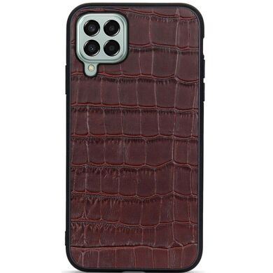 Кожаный чехол UniCase Croco Skin для Samsung Galaxy M33 (M336) - Brown