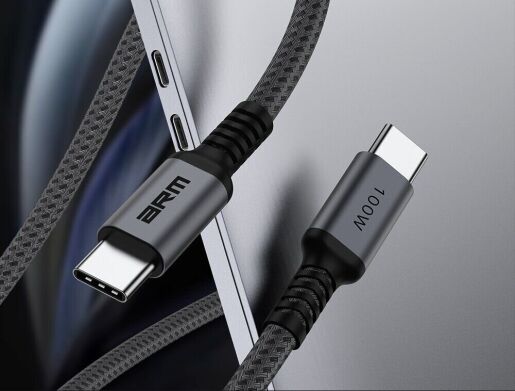 Кабель ArmorStandart Aluminum Alloy 100W Type-C to Type-C (1m) - Black / Gray