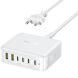 Сетевое зарядное устройство Baseus FH21 2U + 4C (120W) E0120T - White. Фото 1 из 22