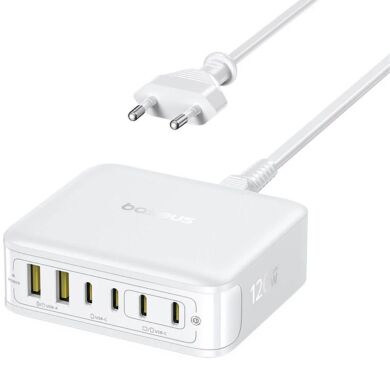 Сетевое зарядное устройство Baseus FH21 2U + 4C (120W) E0120T - White