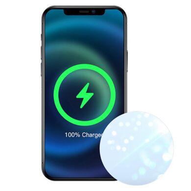 Бездротовий зарядний пристрій USAMS US-CD155 Ultra Thin Magnetic Wireless Charger - White