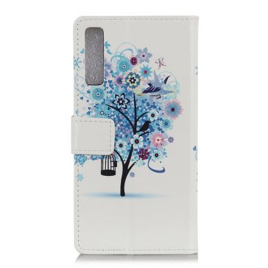 Чехол Deexe Life Style Wallet для Samsung Galaxy A7 2018 (A750) - Blue Tree