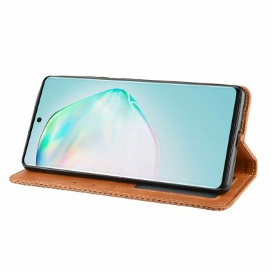 Чохол Deexe Retro Style для Samsung Galaxy S10 Lite (G770) - Brown
