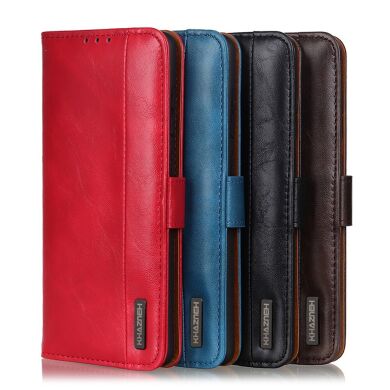 Чехол KHAZNEH Leather Wallet для Samsung Galaxy A32 - Red
