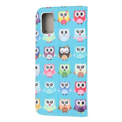 Чохол-книжка Deexe Color Wallet для Samsung Galaxy A02s (A025) - Multiple Owls