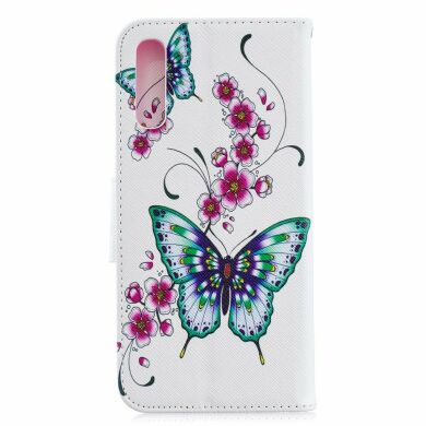 Чохол-книжка Deexe Color Wallet для Samsung Galaxy A70 (A705) - Butterfly and Flower