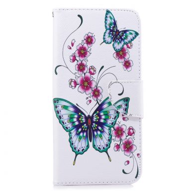 Чехол-книжка Deexe Color Wallet для Samsung Galaxy J4+ (J415) - Butterfly and Flower