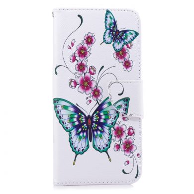 Чохол-книжка Deexe Color Wallet для Samsung Galaxy J4+ (J415), Butterfly and Flower