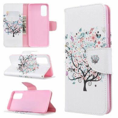 Чохол-книжка Deexe Color Wallet для Samsung Galaxy S20 (G980) - Flowered Tree