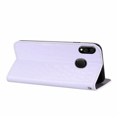 Чохол-книжка Deexe Glittery Crocodile для Samsung Galaxy M20 (M205) - White