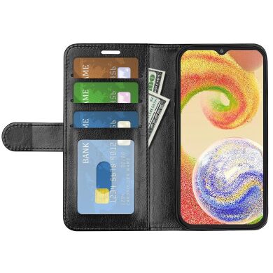 Чехол-книжка Deexe Wallet Style для Samsung Galaxy A04 (A045) - Black