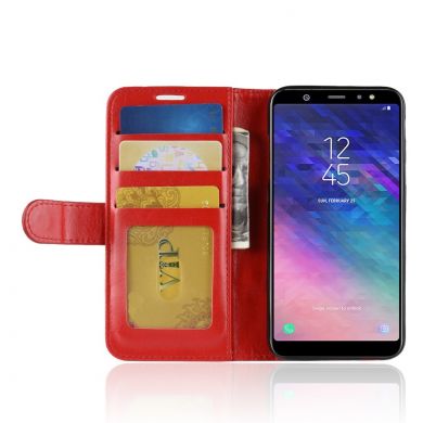 Чохол-книжка Deexe Wallet Style для Samsung Galaxy A6 2018 (A600), Red