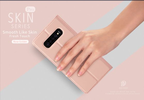 Чехол-книжка DUX DUCIS Skin Pro для Samsung Galaxy S10 Plus - Rose Gold
