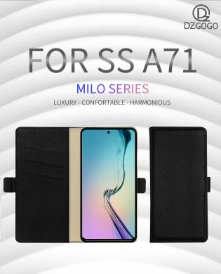 Чехол-книжка DZGOGO Milo Series для Samsung Galaxy A71 (A715) - Black