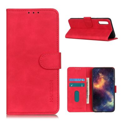 Чехол-книжка KHAZNEH Retro Wallet для Samsung Galaxy A02 (A022) / M02 - Red