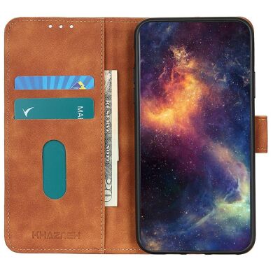 Чехол-книжка KHAZNEH Retro Wallet для Samsung Galaxy A36 (A366) - Brown