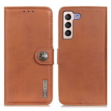 Чехол-книжка KHAZNEH Wallet Cover для Samsung Galaxy S22 Plus - Brown