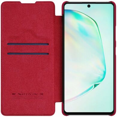 Чехол-книжка NILLKIN Qin Series для Samsung Galaxy S10 Lite (G770) - Red