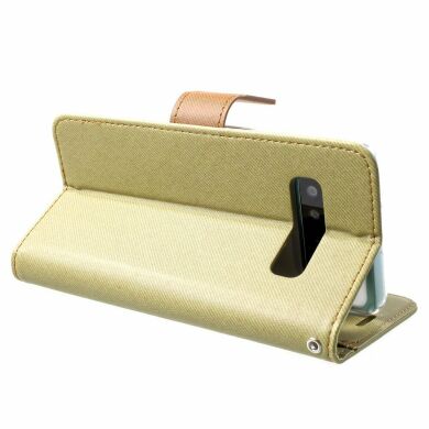 Чохол-книжка ROAR KOREA Cloth Texture для Samsung Galaxy S10 (G973) - Khaki