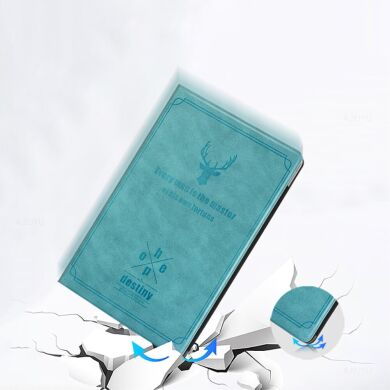 Чохол-книжка UniCase Deer Pattern для Samsung Galaxy Tab S7 (T870/875) / S8 (T700/706) - Green