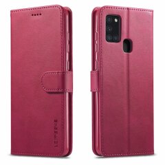 Чехол LC.IMEEKE Wallet Case для Samsung Galaxy A21s (A217) - Red