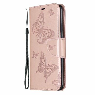 Чехол UniCase Butterfly Pattern для Samsung Galaxy A10s (A107) - Rose Gold