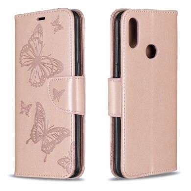 Чехол UniCase Butterfly Pattern для Samsung Galaxy A10s (A107) - Rose Gold