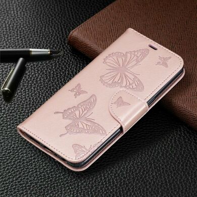 Чехол UniCase Butterfly Pattern для Samsung Galaxy A10s (A107) - Rose Gold