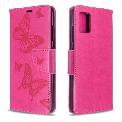 Чехол UniCase Butterfly Pattern для Samsung Galaxy A51 - Rose