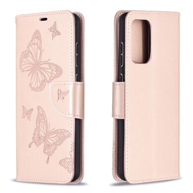 Чехол UniCase Butterfly Pattern для Samsung Galaxy A72 (А725) - Rose Gold