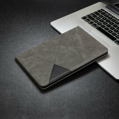 Чехол UniCase Geometric Pattern для Samsung Galaxy Tab S6 lite / S6 Lite (2022/2024) - Grey