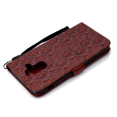 Чехол UniCase Leaf Wallet для Samsung Galaxy A6+ 2018 (A605) - Brown
