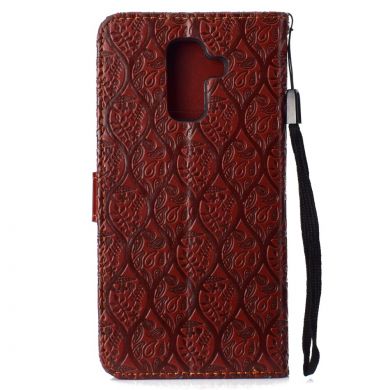 Чехол UniCase Leaf Wallet для Samsung Galaxy A6+ 2018 (A605) - Brown