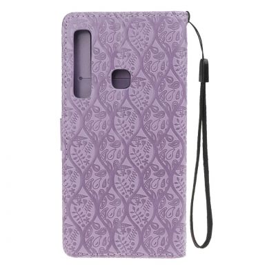 Чехол UniCase Leaf Wallet для Samsung Galaxy A9 2018 (A920) - Purple