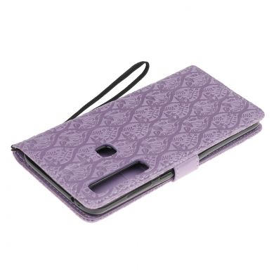 Чехол UniCase Leaf Wallet для Samsung Galaxy A9 2018 (A920) - Purple