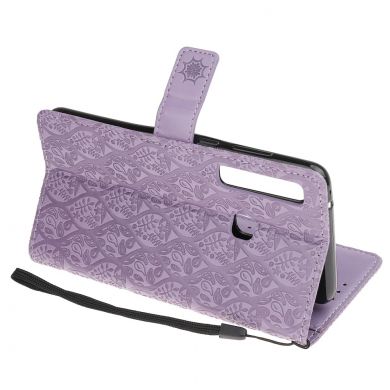 Чехол UniCase Leaf Wallet для Samsung Galaxy A9 2018 (A920) - Purple