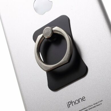 Кольцо-держатель для смартфона Deexe Metal Ring - Black