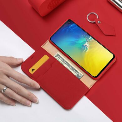 Кожаный чехол DUX DUCIS Wish Series для Samsung Galaxy S10e (G970) - Red