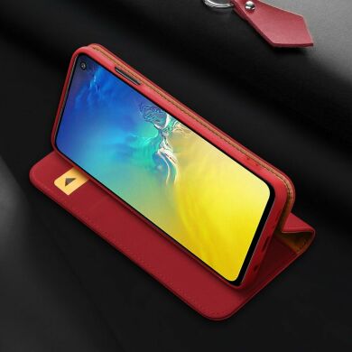 Кожаный чехол DUX DUCIS Wish Series для Samsung Galaxy S10e (G970) - Red