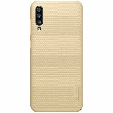 Пластиковий чохол NILLKIN Frosted Shield для Samsung Galaxy A50 (A505) - Gold
