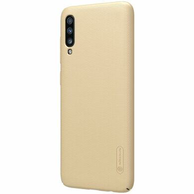 Пластиковий чохол NILLKIN Frosted Shield для Samsung Galaxy A50 (A505) - Gold