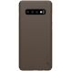 Пластиковий чохол NILLKIN Frosted Shield для Samsung Galaxy S10 Plus, Brown