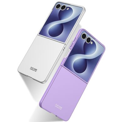 Пластиковый кейс GKK Hard Shell (FF) для Samsung Galaxy Flip 8 - Titanium Grey
