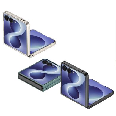 Пластиковый кейс GKK Hard Shell (FF) для Samsung Galaxy Flip 8 - Titanium Grey
