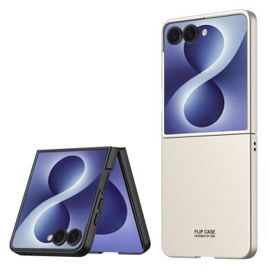 Пластиковый кейс GKK Hard Shell (FF) для Samsung Galaxy Flip 8 - Titanium Grey