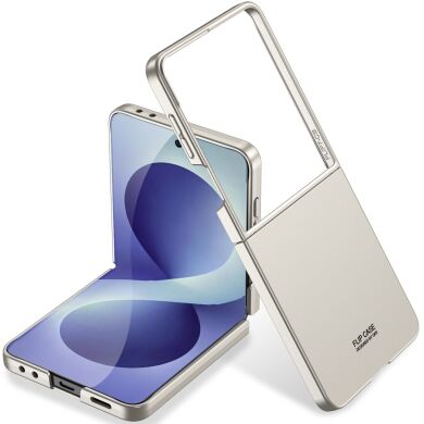 Пластиковый кейс GKK Hard Shell (FF) для Samsung Galaxy Flip 8 - Titanium Grey