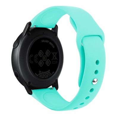 Ремешок Deexe Flexible Watch Band для Samsung Watch Active / Active 2 40mm / Active 2 44mm - Cyan