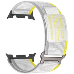 Ремешок Deexe Nylon Magic Tape для Samsung Galaxy Watch 8 (40/44mm) / 8 Classic - Beige