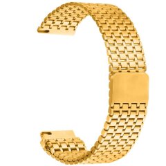 Ремешок Deexe Pulsar для часов с шириной крепления 22мм - Gold
